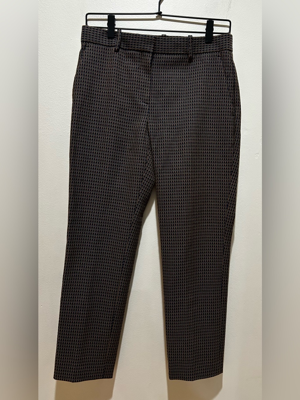Theory Treeca 2 Multicolor Dot Jacquard Casual Cropped Trousers Pants - Womens 2